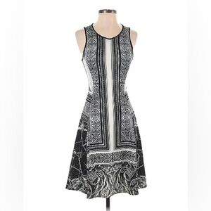 Clover Caynon    Fit & Flare   Etched Ink Dress   Small
